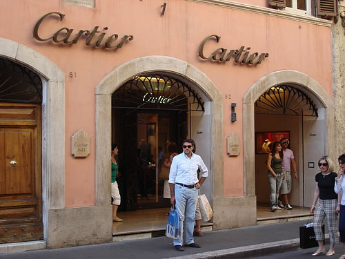La Boutique Cartier di Roma in Via Condotti